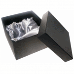 Heavy card gift box, silk lined